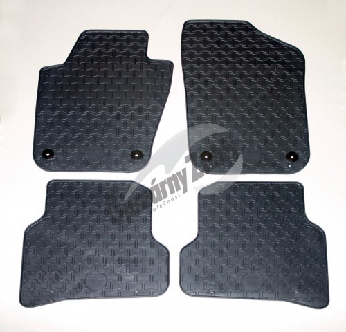 Gumové koberce-pryžové autokoberce, VW POLO 2009->