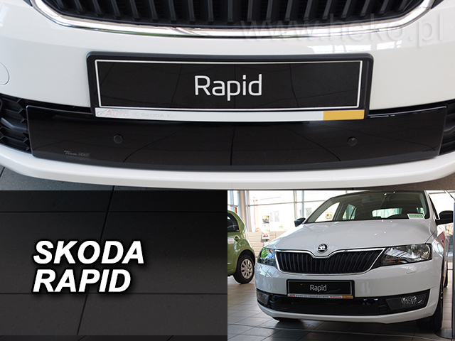 Zimní clona - kryt chladiče, Škoda Rapid, 2012->, spaceback / liftback, 4/5 dveř., (spodní)