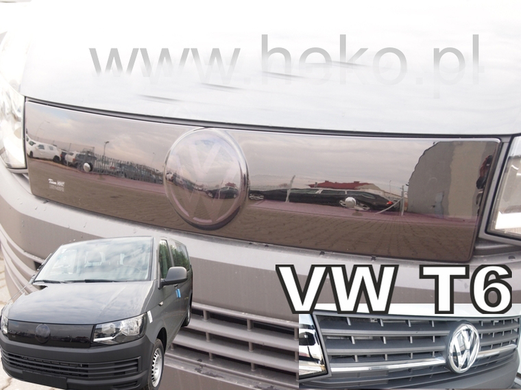 Zimní clona - kryt chladiče, VW Trans/Caravelle T6, 2015->, horní, černá mřížka