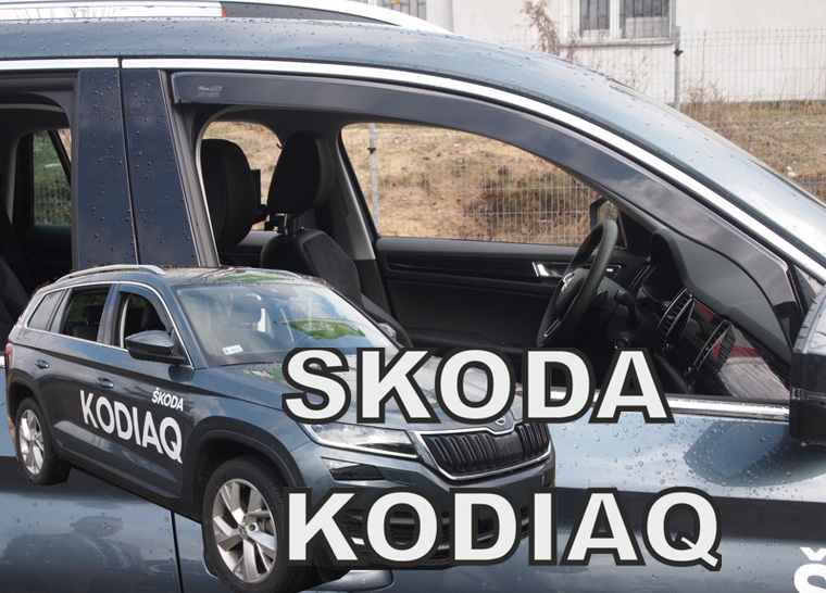 Větrné clony - ofuky oken (deflektory, plexi), Škoda Kodiaq, 2016->, 5 dveř.