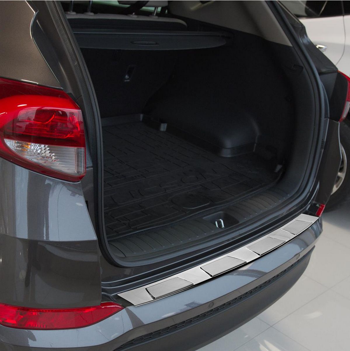 Nerezový kryt hrany nárazníku, Hyundai Tucson III, 2015-, SUV