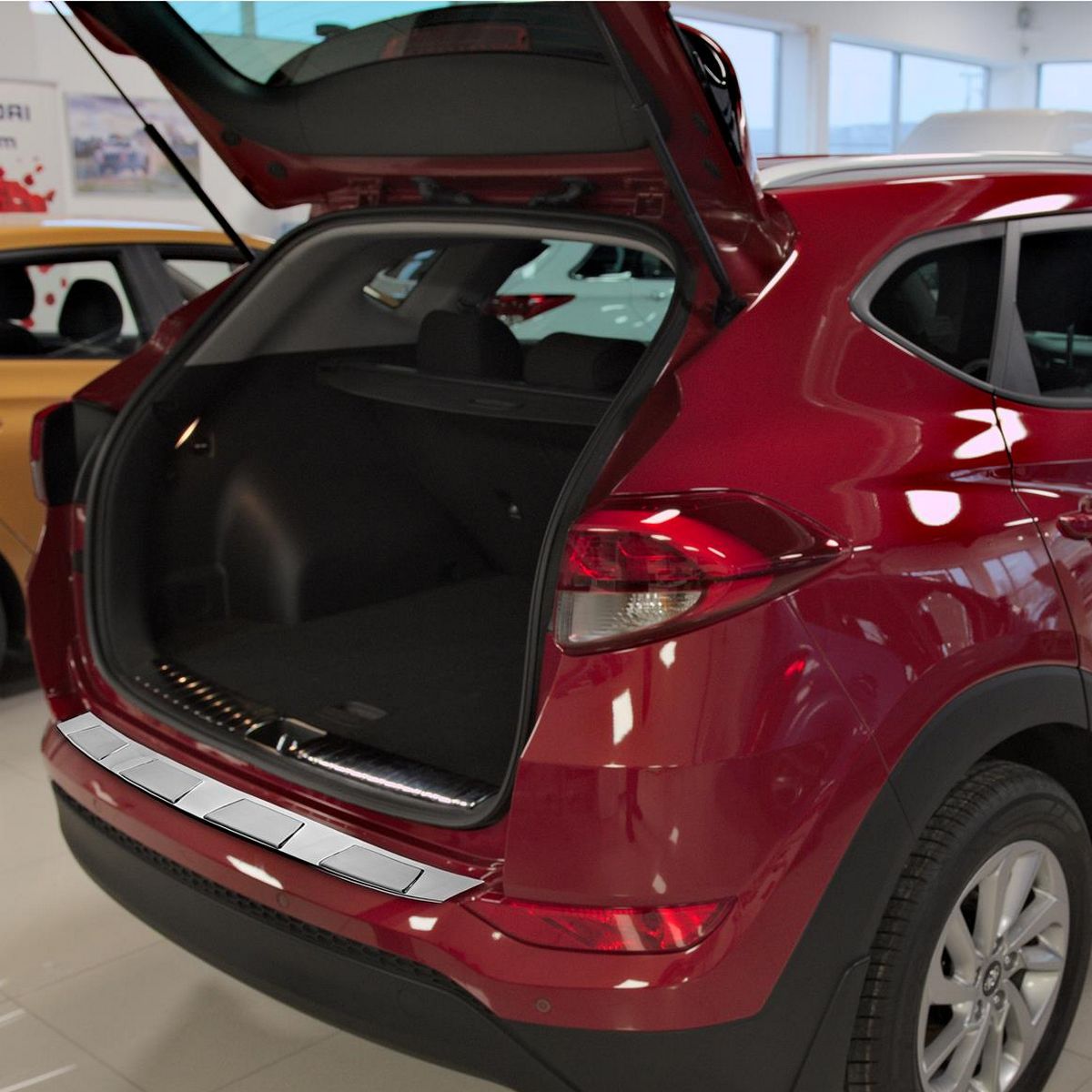 Nerezový kryt hrany nárazníku, Hyundai Tucson III, 2015-, SUV