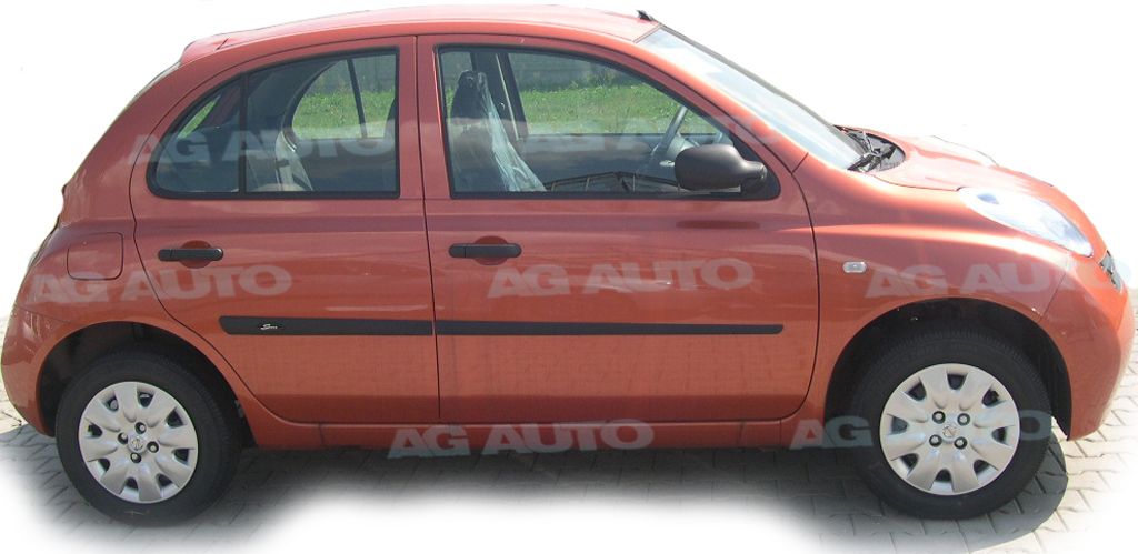 Ochranné boční lišty na dveře, Nissan Micra III, 2002-2010, 5 dveř.
