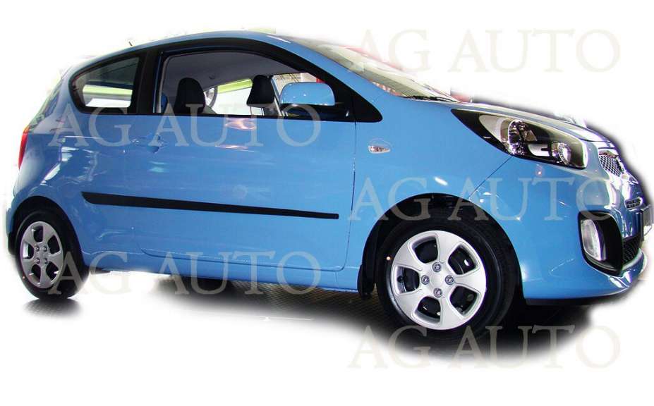 Ochranné boční lišty na dveře, Kia Picanto II, 2011-2017, 3-dveř.