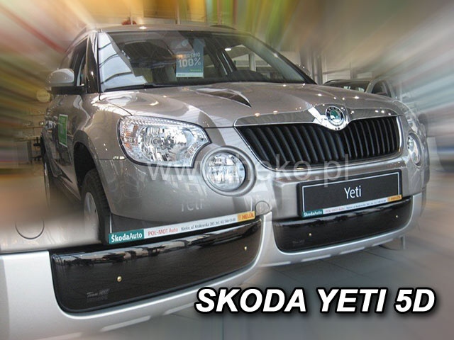 Zimní clona - kryt chladiče, Škoda Yeti, 2009-2013, před Faceliftem, spodní