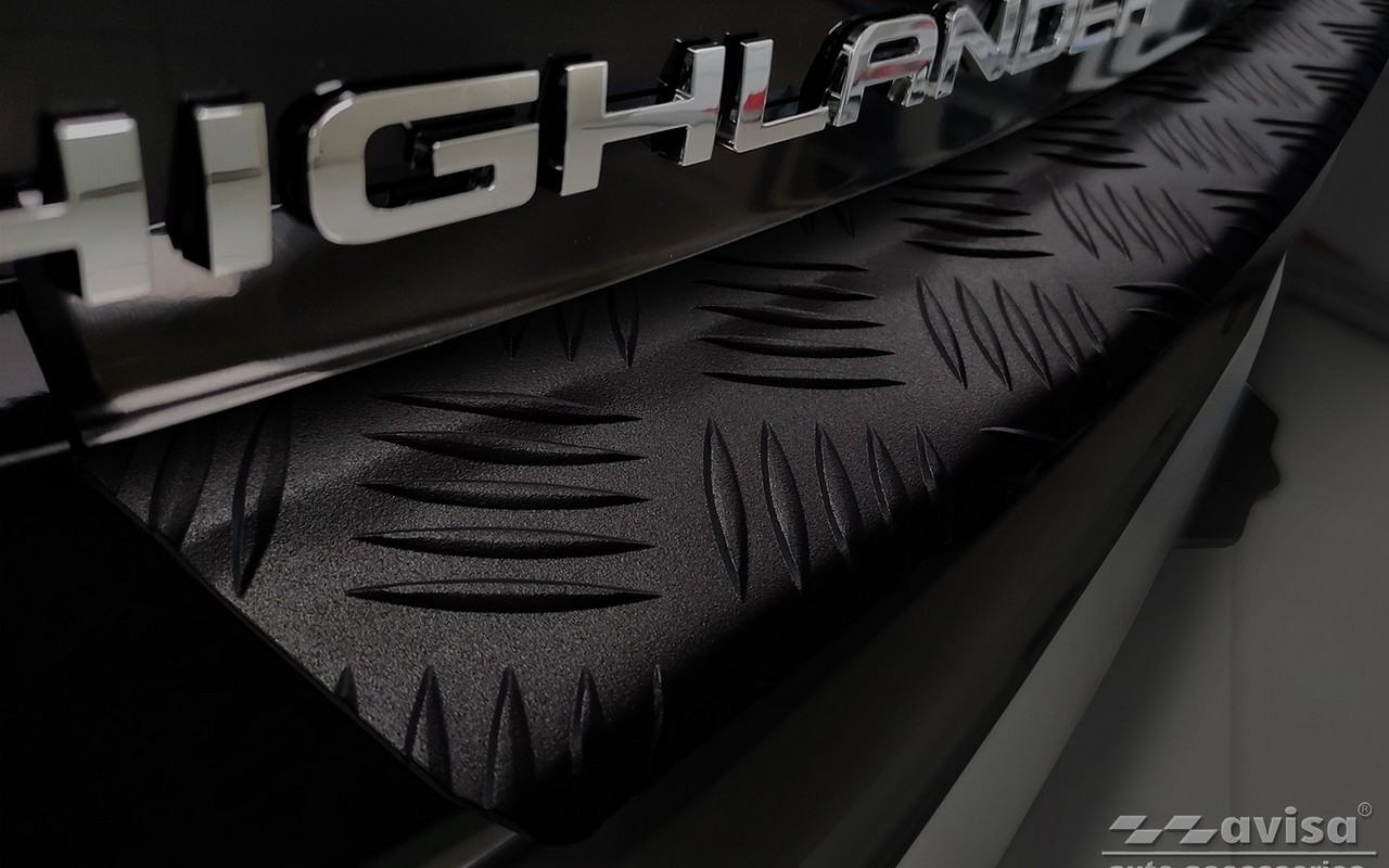 Ochranná lišta zadního nárazníku Toyota Highlander IV, 2019- , Mat Black