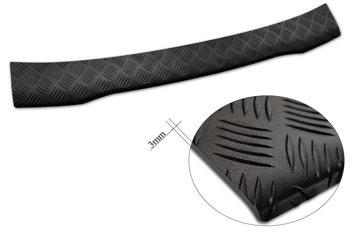 Ochranná lišta zadního nárazníku Ford Courier Tourneo/Transit, 2014-2023, Mat Black