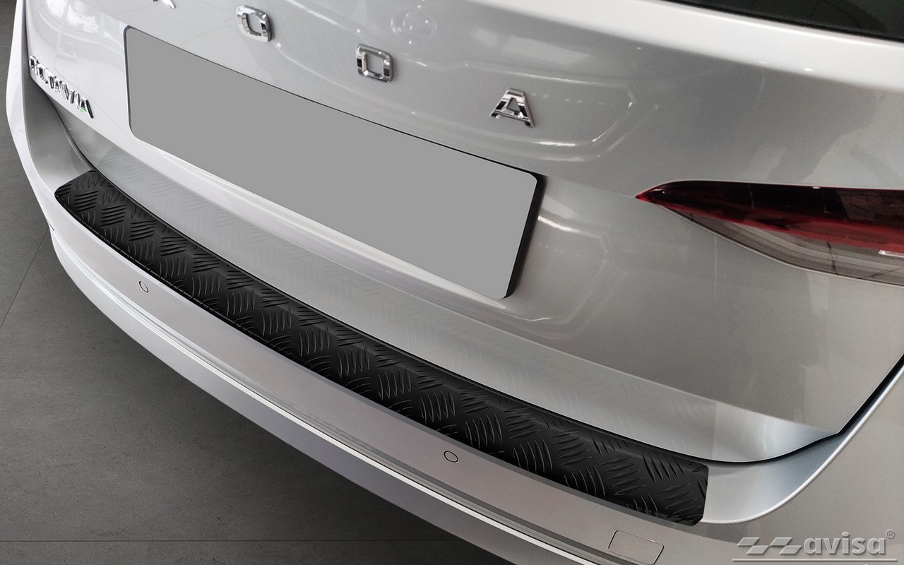 Ochranná lišta zadního nárazníku Škoda Octavia IV RS, 2020- , Combi, Mat Black