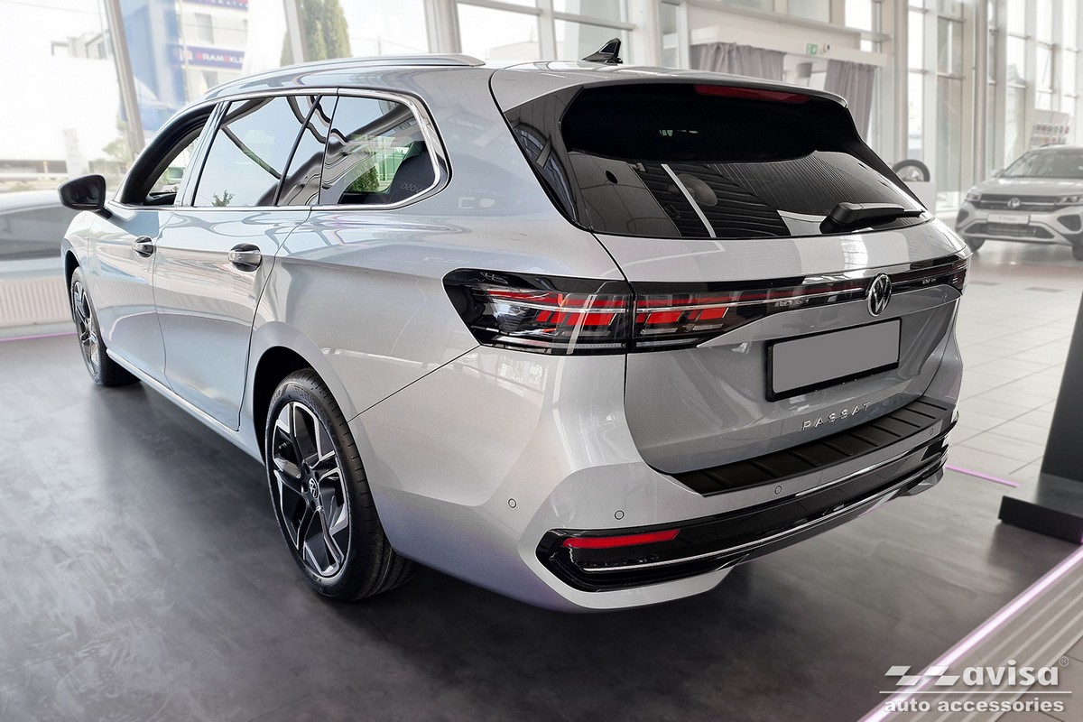 Ochranná lišta zadního nárazníku VW Passat B9, 2024- ,Variant, Combi, Mat Black
