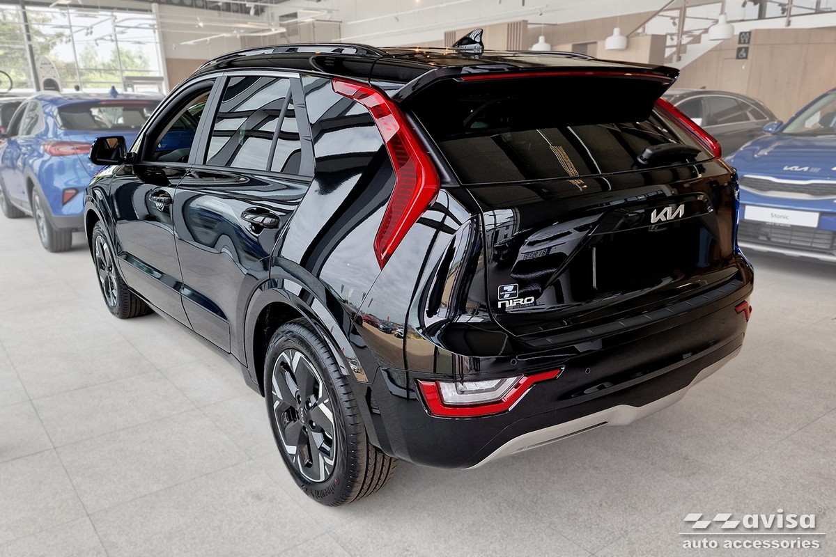 Ochranná lišta zadního nárazníku Kia Niro II, 2022- , Hybrid (HeV), Mat Black