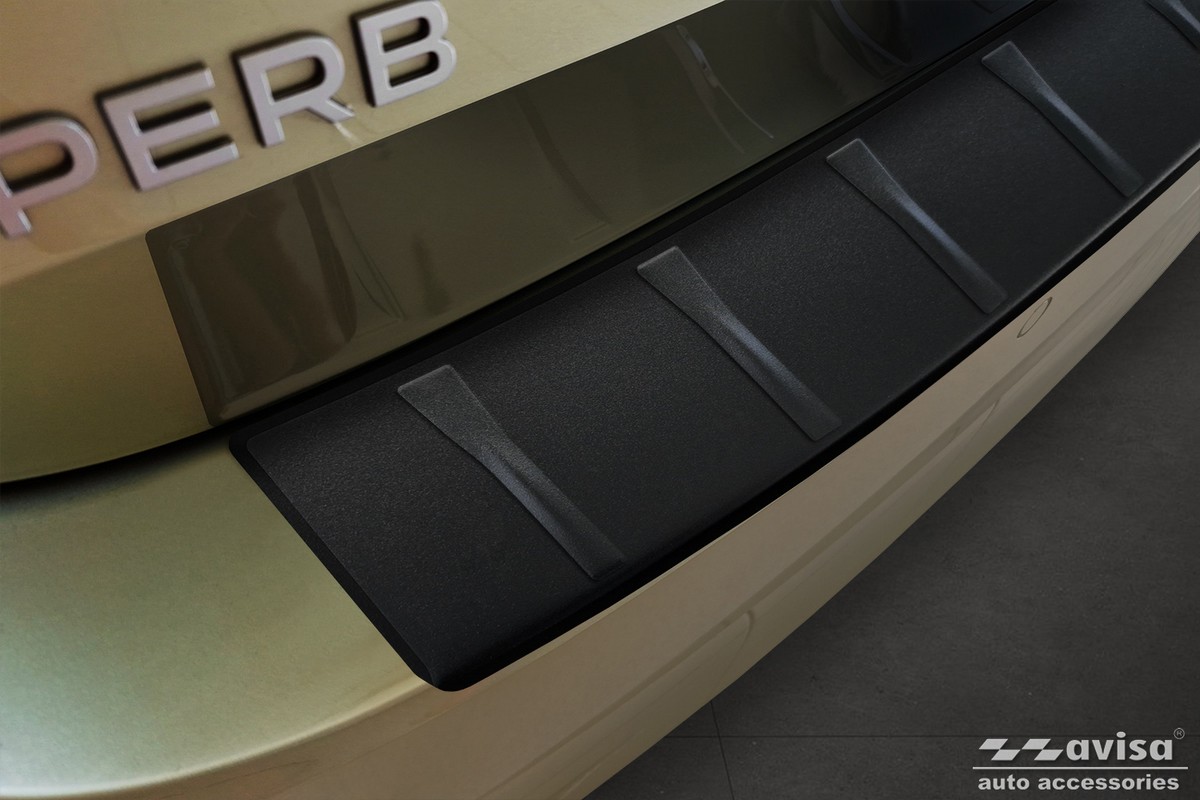 Ochranná lišta zadního nárazníku Škoda Superb IV, 2024- , Combi, Mat Black