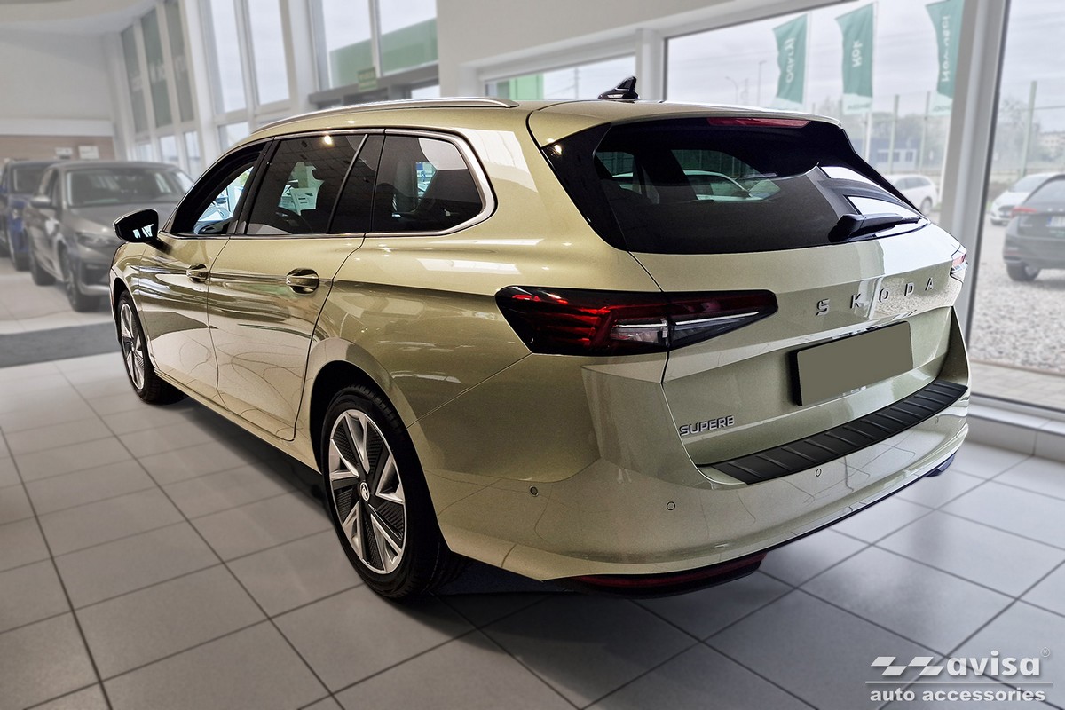 Ochranná lišta zadního nárazníku Škoda Superb IV, 2024- , Combi, Mat Black
