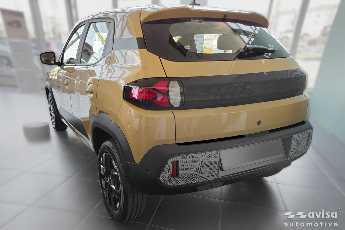 Ochranná lišta zadního nárazníku Dacia Spring, 2024- , Facelift, Mat Black