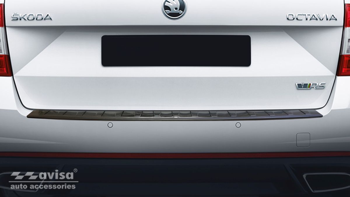 Ochranná lišta zadního nárazníku Škoda Octavia III RS, 2013-2019, Combi RS, Black