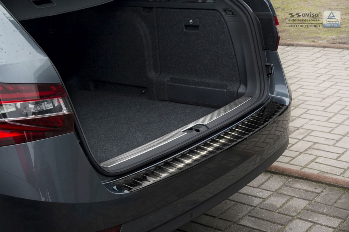 Ochranná lišta zadního nárazníku Škoda Superb III, 2015- , Combi, Black