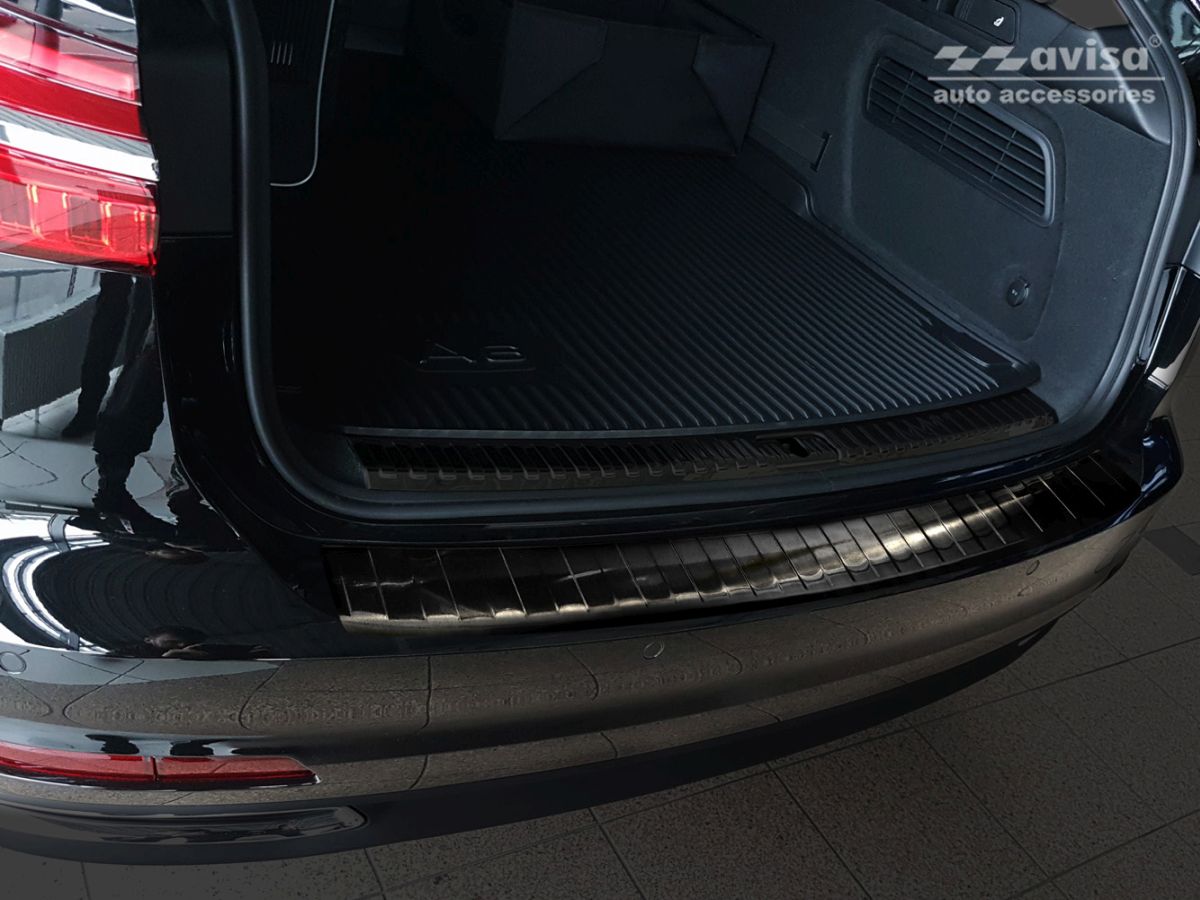 Ochranná lišta zadního nárazníku Audi A6, C8, 2018- , Combi, S-Line, Black