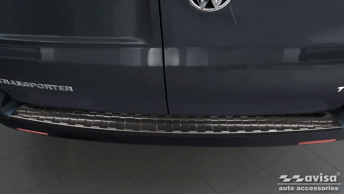 Ochranná lišta zadního nárazníku VW T5, 2003-2015, Multivan, Caravelle, Long, Black