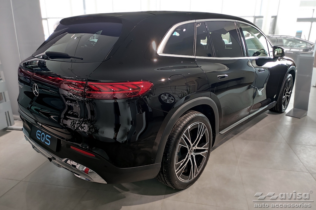 Ochranná lišta zadního nárazníku Mercedes EQS, X296, 2022- , SUV, Black