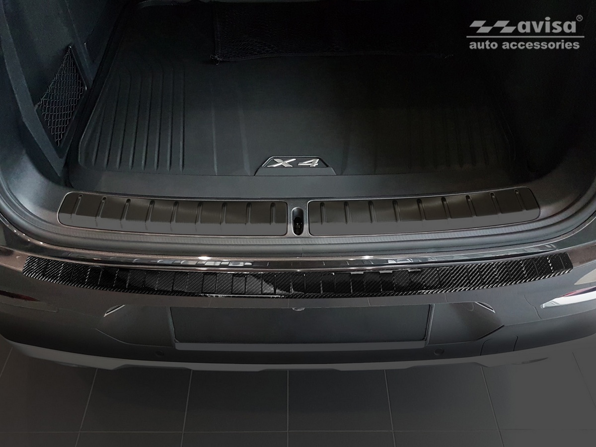 Ochranná lišta zadního nárazníku BMW X4 II, G02, 2021- , Facelift, M-Paket, Carbon