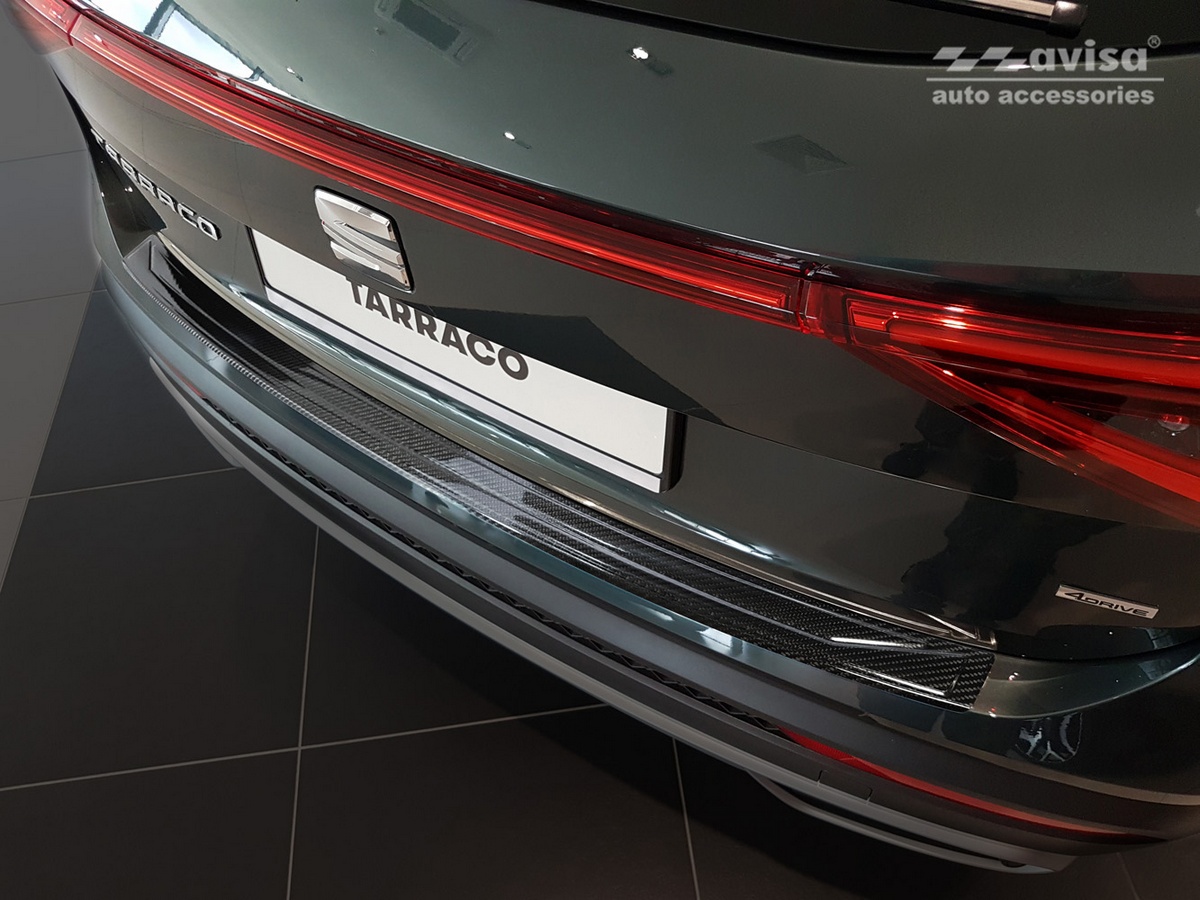Ochranná lišta zadního nárazníku Seat Tarraco, 2019- , Carbon