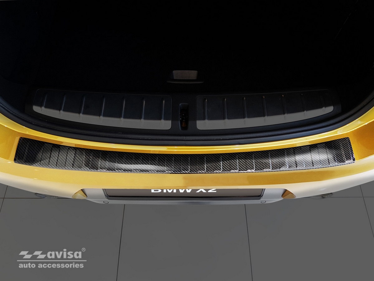 Ochranná lišta zadního nárazníku BMW X2, F39, 2017-2023, M-Paket, Carbon