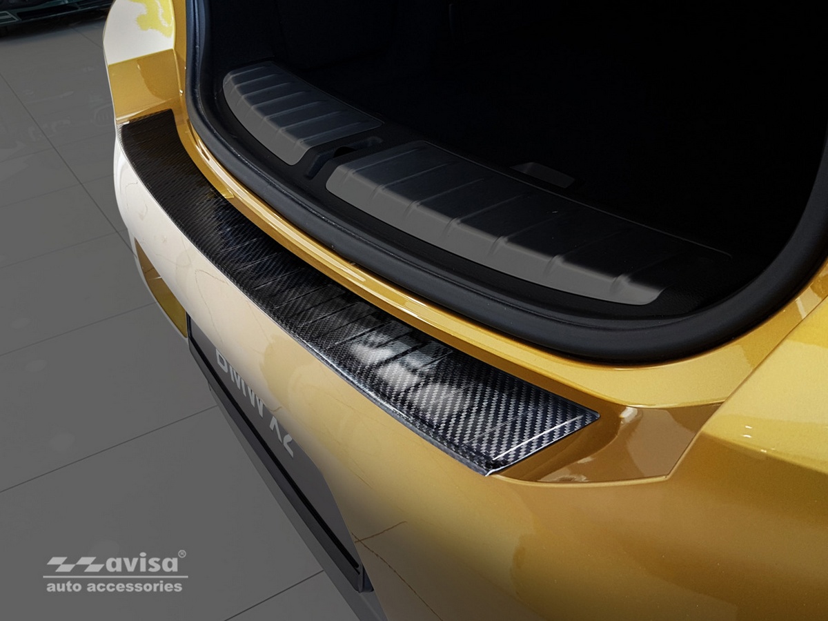 Ochranná lišta zadního nárazníku BMW X2, F39, 2017-2023, M-Paket, Carbon