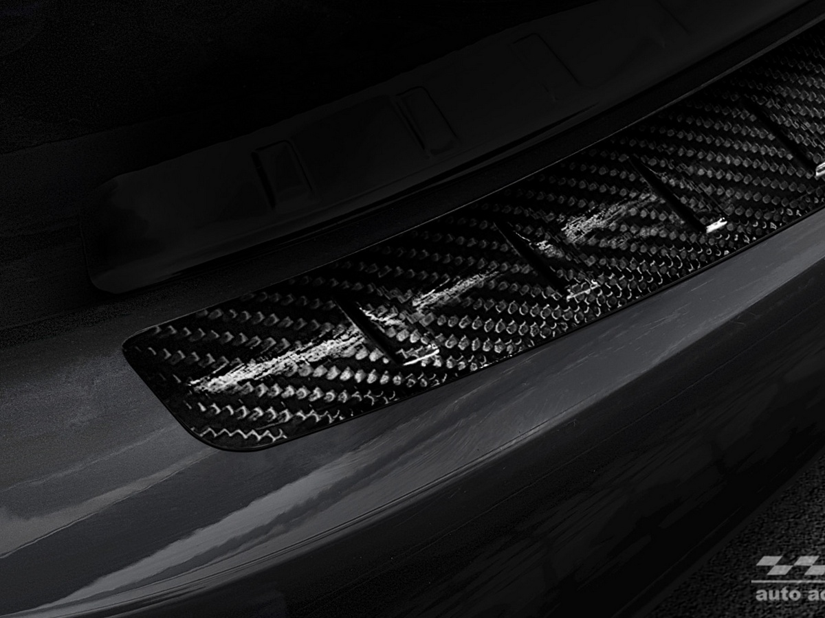 Ochranná lišta zadního nárazníku Mercedes C-Class, W205, 2014-2021, Limouzine, Sedan, Carbon