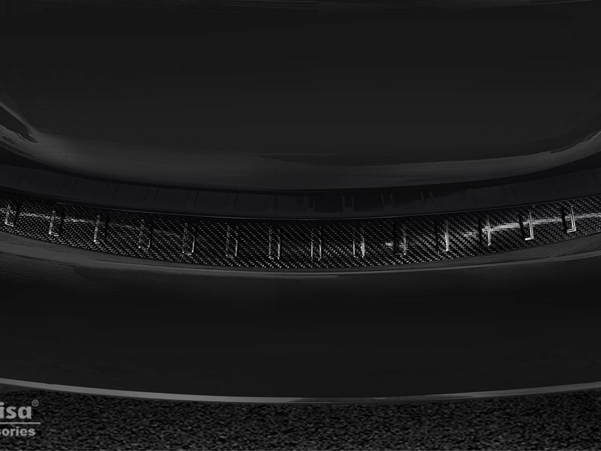 Ochranná lišta zadního nárazníku Mercedes C-Class, W205, 2014-2021, Limouzine, Sedan, Carbon