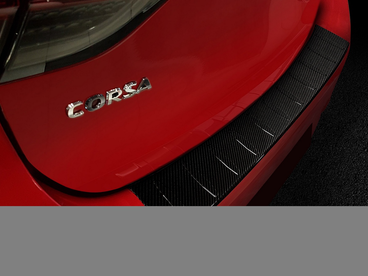 Ochranná lišta zadního nárazníku Opel Corsa F, 2019- , GS-Line, Carbon