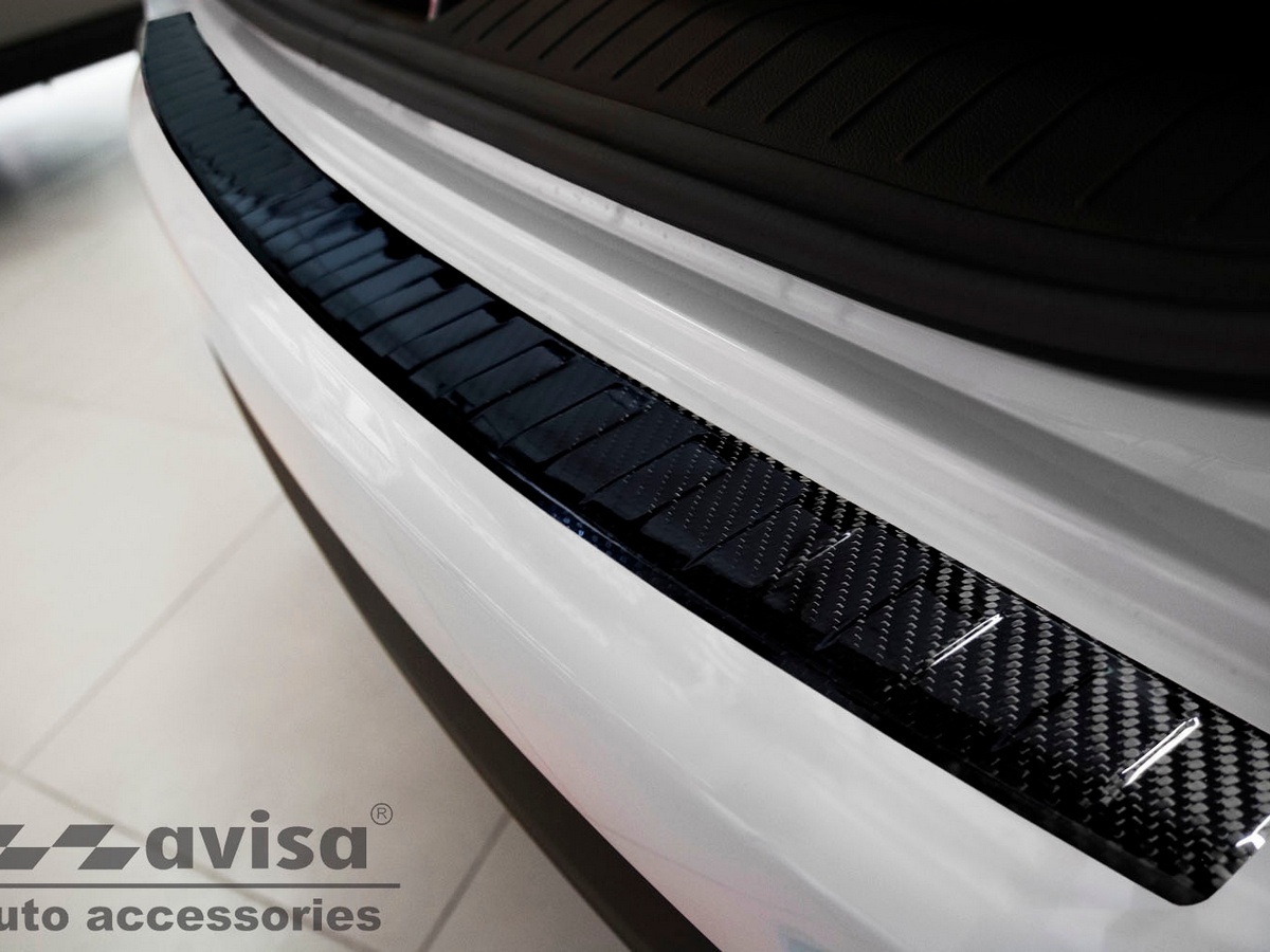 Ochranná lišta zadního nárazníku Kia Sportage IV, 2015-2018, Carbon