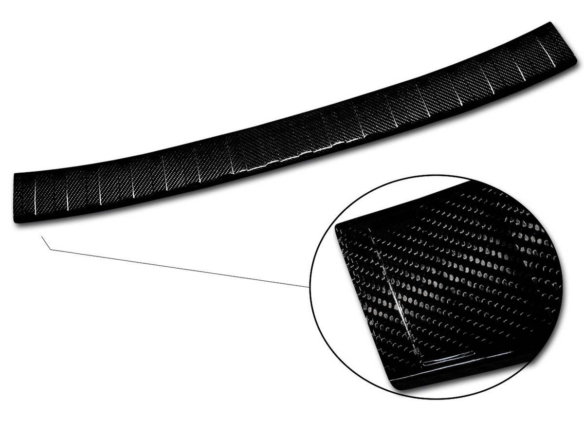 Ochranná lišta zadního nárazníku VW Golf Sportsvan, 2014-2020, Carbon