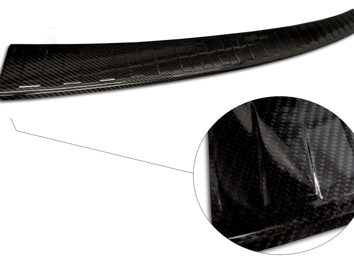 Ochranná lišta zadního nárazníku VW T6, 2015-2023, křídlové dveře, Carbon