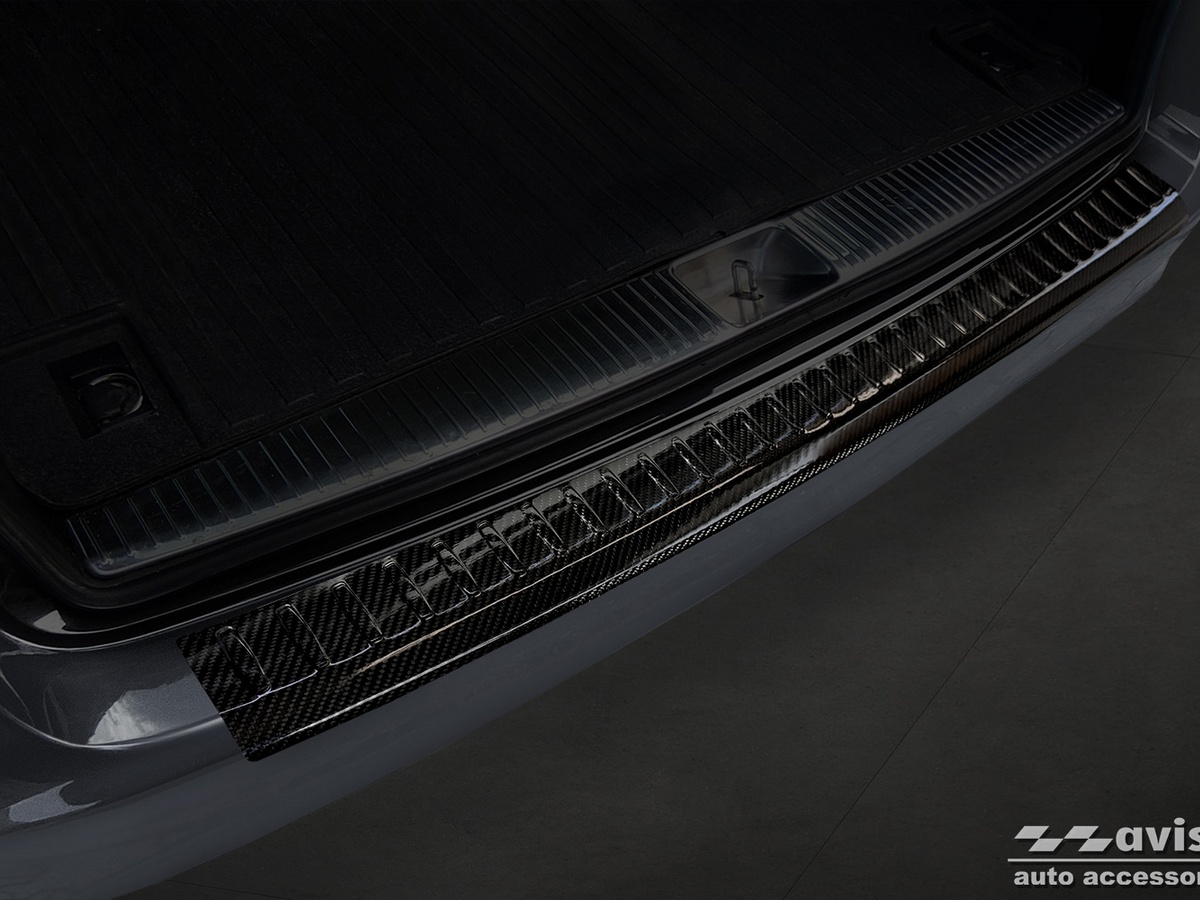 Ochranná lišta zadního nárazníku Mercedes E-Class, W212, 2013-2016, T-model, Combi, Carbon