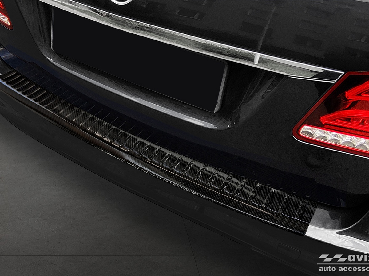 Ochranná lišta zadního nárazníku Mercedes E-Class, W212, 2013-2016, T-model, Combi, Carbon