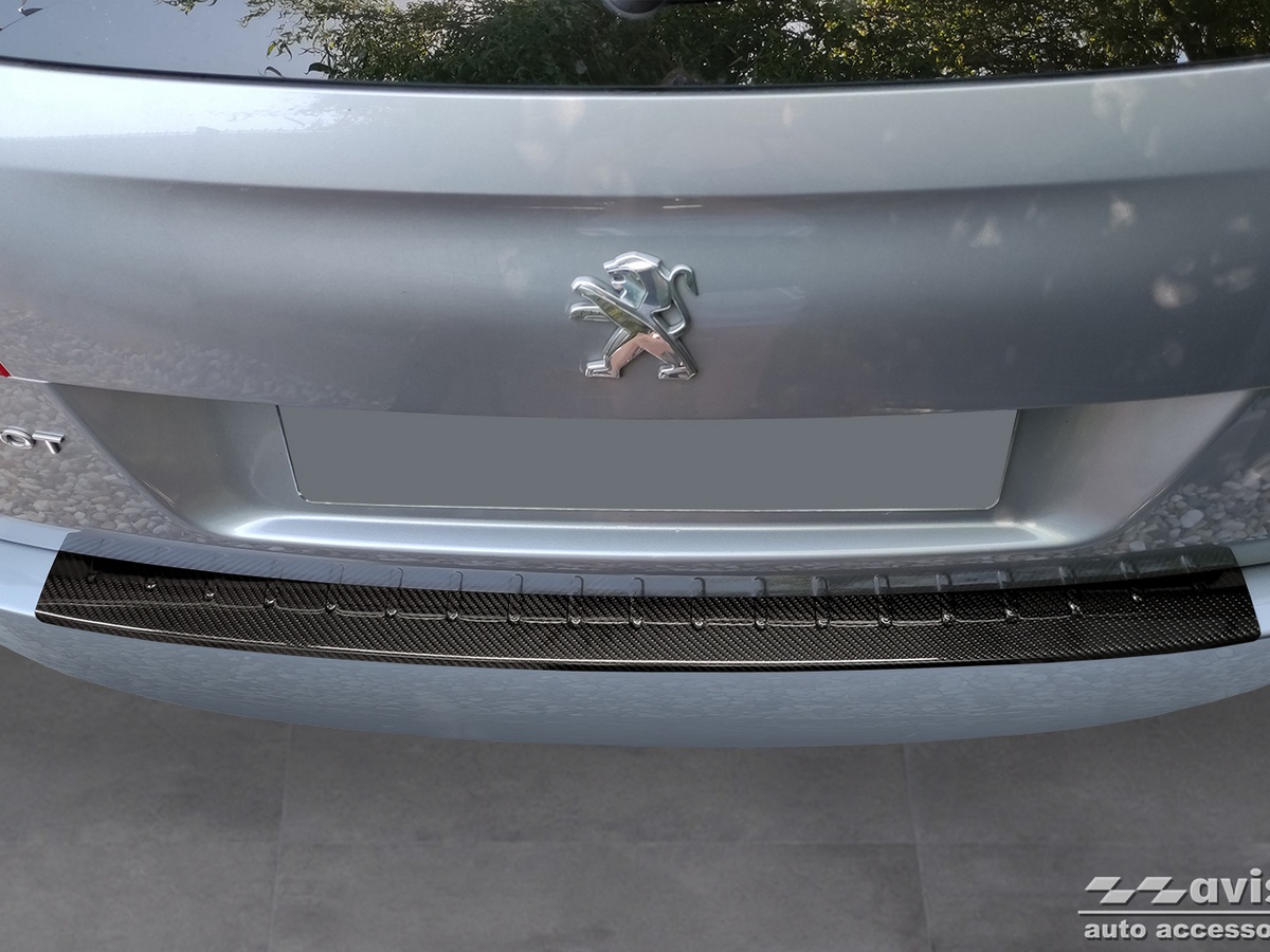 Ochranná lišta zadního nárazníku Peugeot 508, 2010-2018, Combi, Carbon