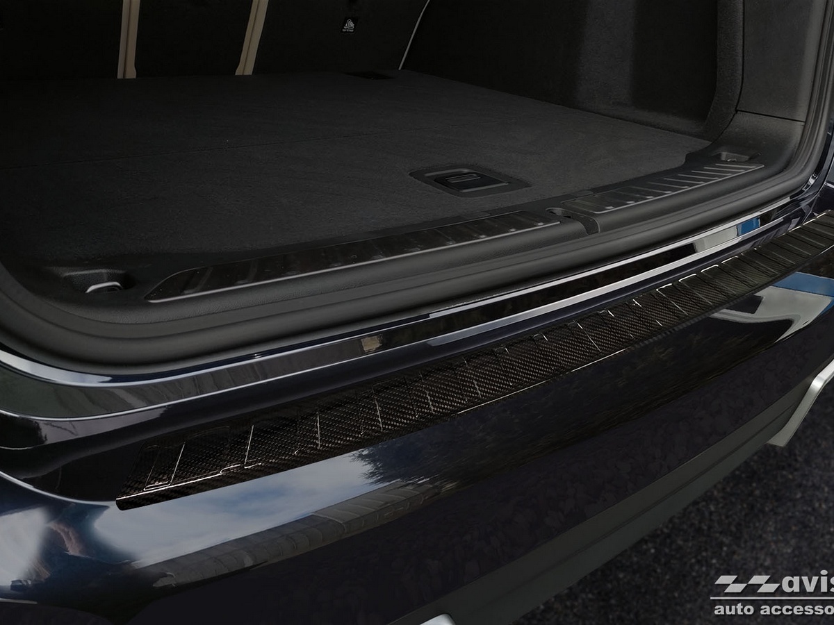 Ochranná lišta zadního nárazníku BMW iX3, G08, 2020- , Carbon