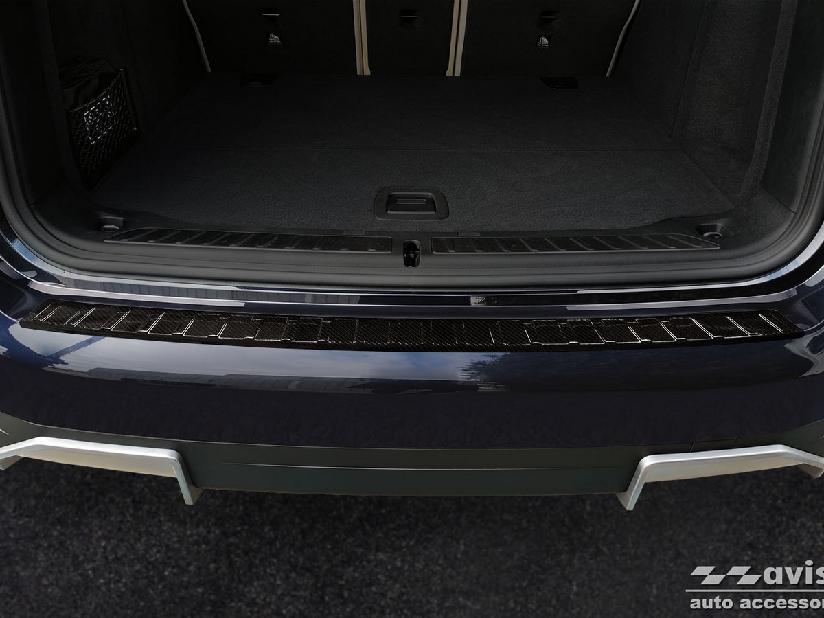 Ochranná lišta zadního nárazníku BMW iX3, G08, 2020- , Carbon