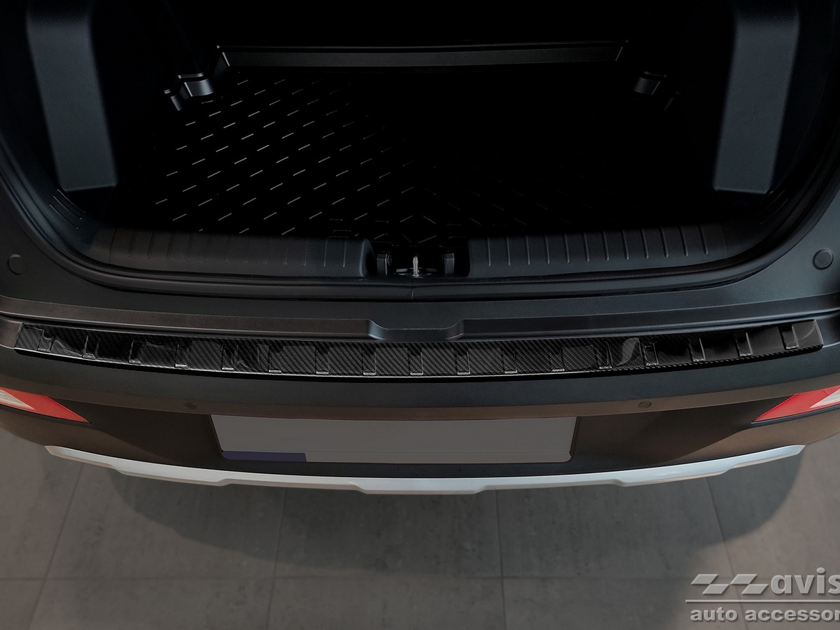 Ochranná lišta zadního nárazníku Hyundai Bayon, 2021- , Carbon