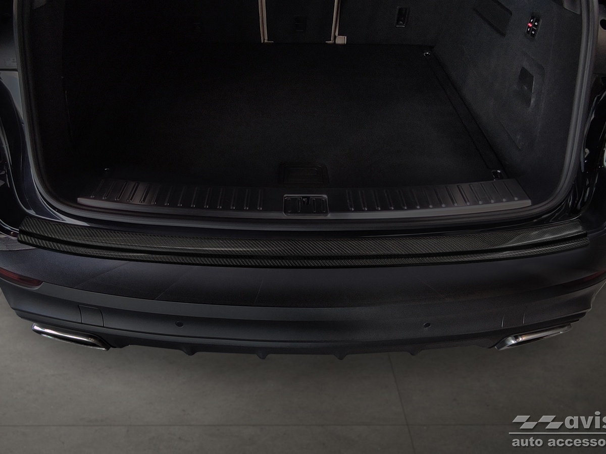 Ochranná lišta zadního nárazníku Porsche Cayenne, P0536, 2017- , Carbon