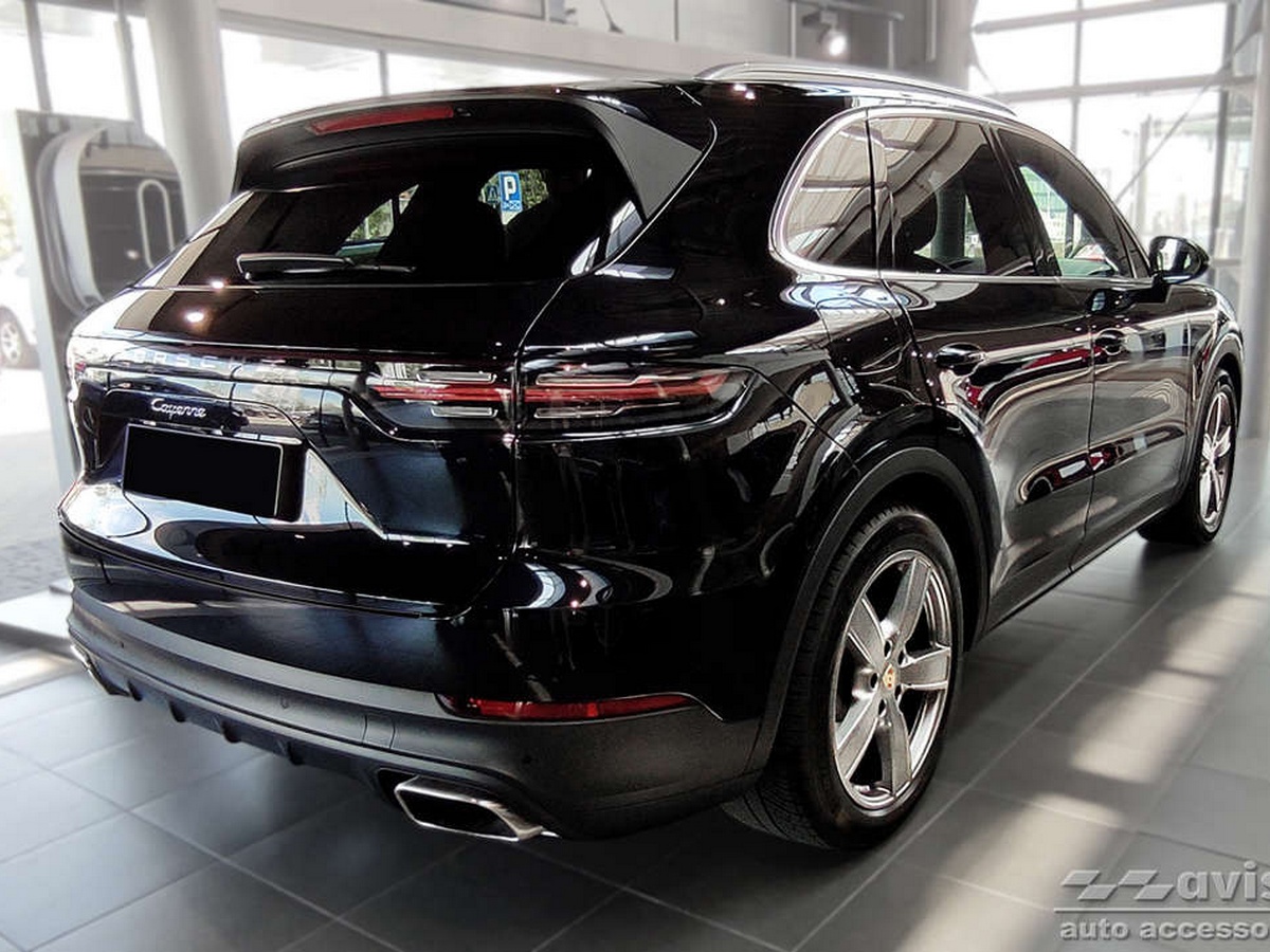 Ochranná lišta zadního nárazníku Porsche Cayenne, P0536, 2017- , Carbon