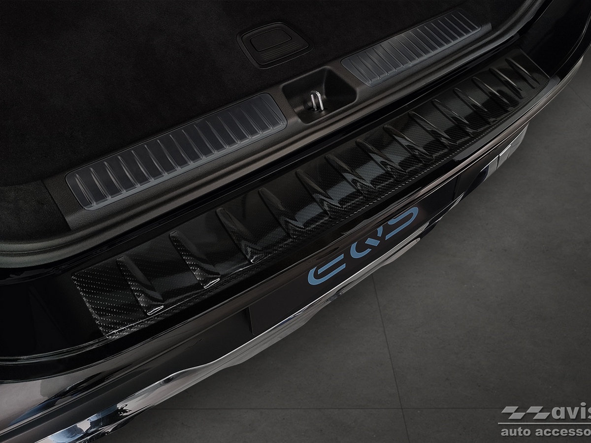 Ochranná lišta zadního nárazníku Mercedes EQS, X296, 2022- , Carbon