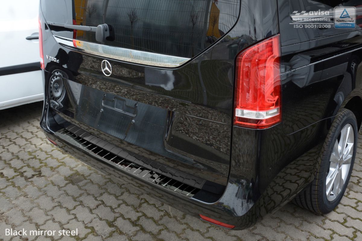 Ochranná lišta zadního nárazníku Mercedes Vito, V-Klasse, W447, 2014- , Glossy Black