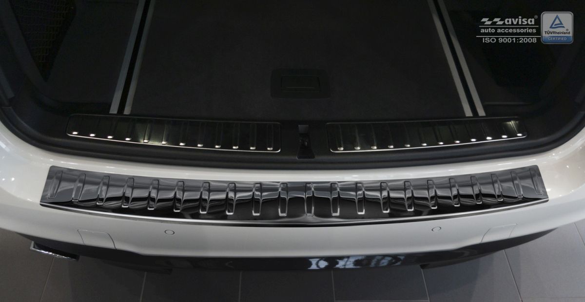 Ochranná lišta zadního nárazníku BMW X3, F25, 2014-2017, Glossy Black
