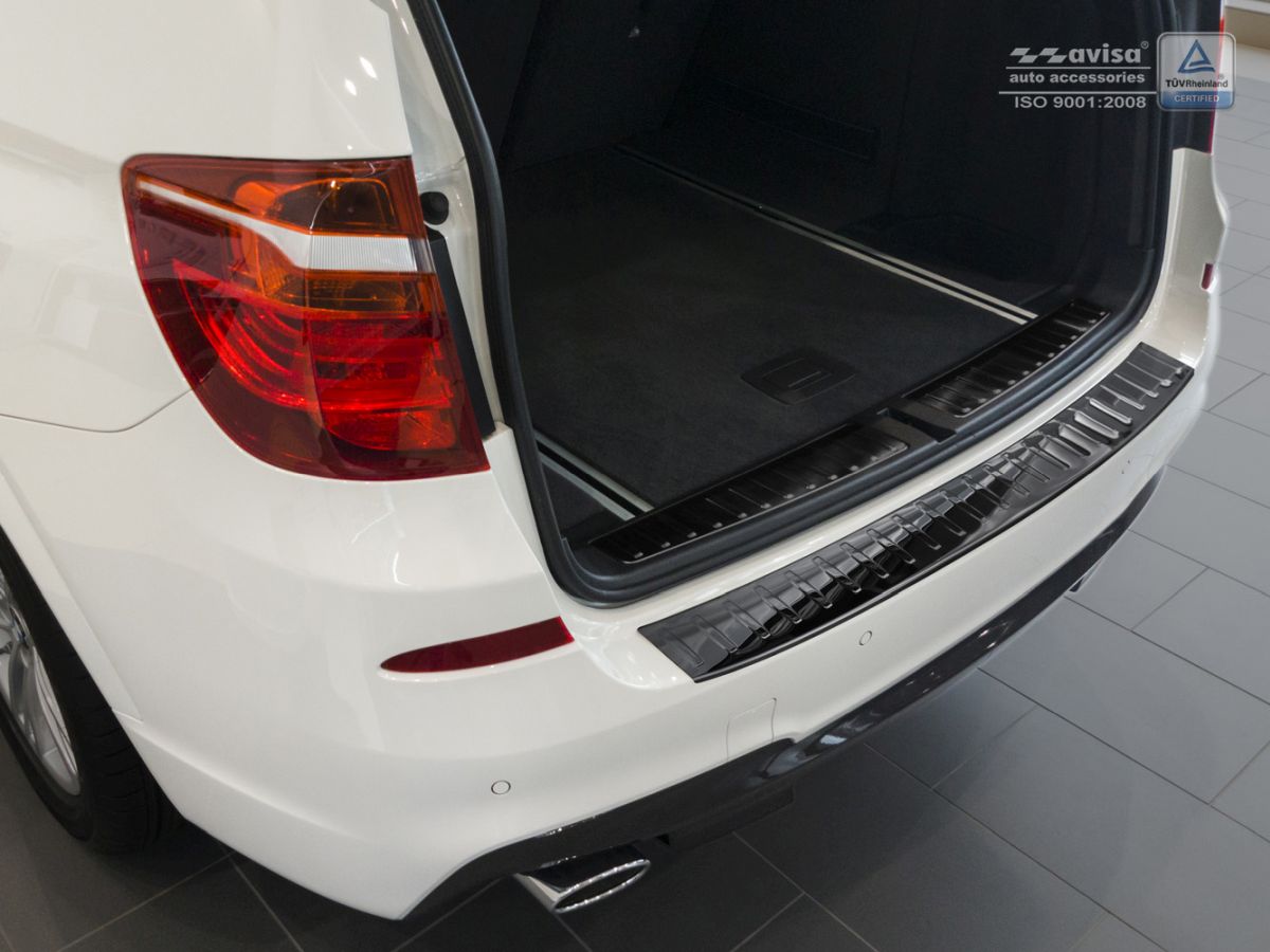 Ochranná lišta zadního nárazníku BMW X3, F25, 2014-2017, Glossy Black