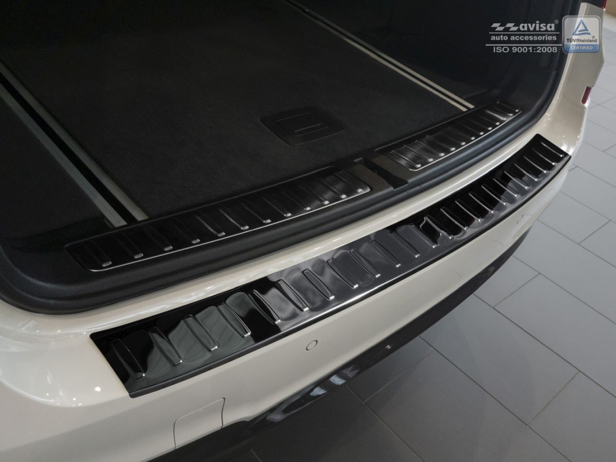 Ochranná lišta zadního nárazníku BMW X3, F25, 2014-2017, Glossy Black