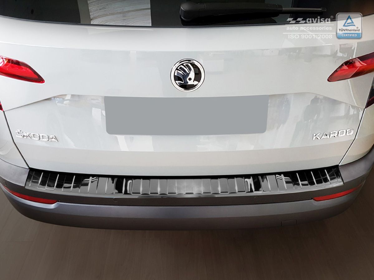 Ochranná lišta zadního nárazníku Škoda Karoq, 2017- , Glossy Black