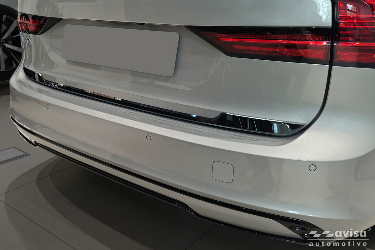 Ozdobná lišta na víko kufru do Volvo V90, 2016-, Glossy Black
