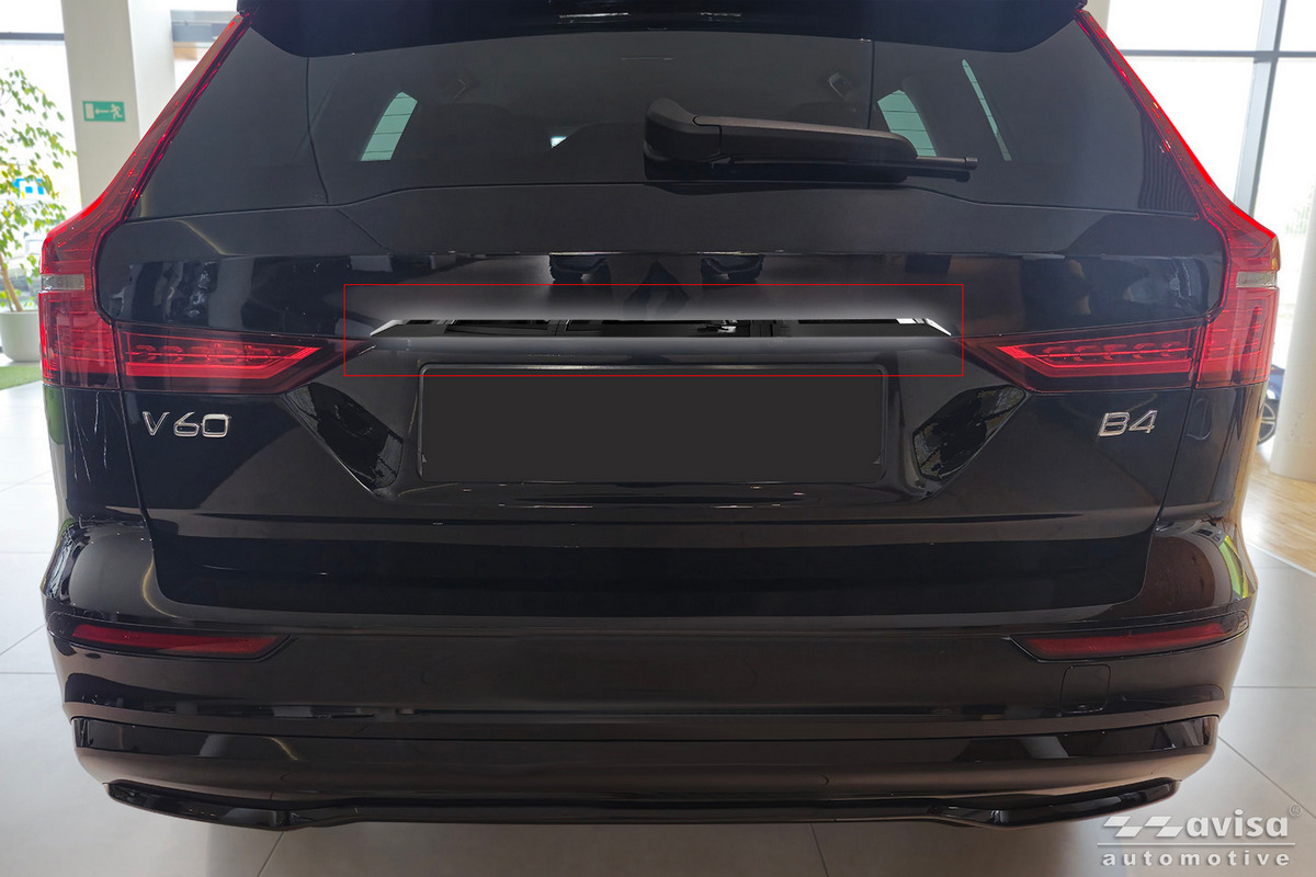 Ozdobná lišta na víko kufru do Volvo V60 II, 2018-, Combi, Glossy Black