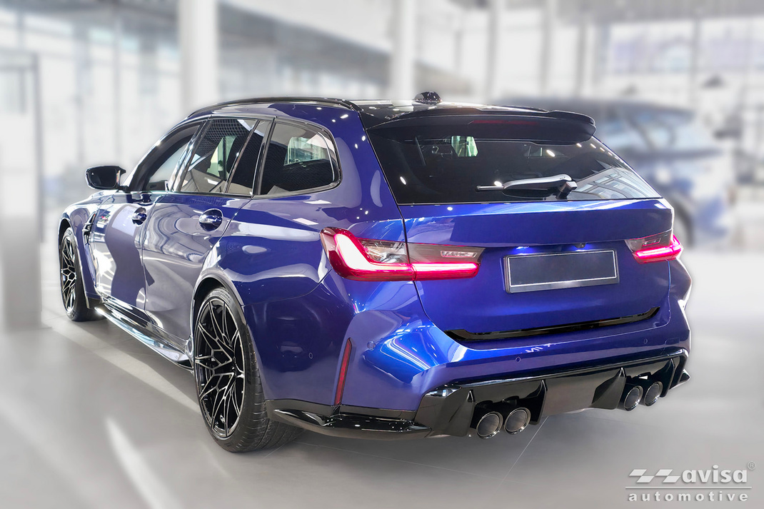 Ozdobná lišta na víko kufru do BMW 3, G21, 2018-2022, Touring, M-Paket, Glossy Black
