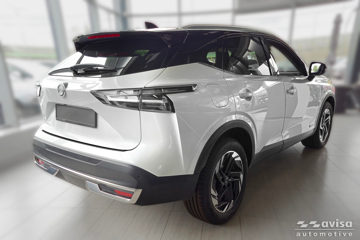 Lišta na nárazník - Kryt hrany kufru, Nissan Qashqai III, 2021- , Shadow Premium